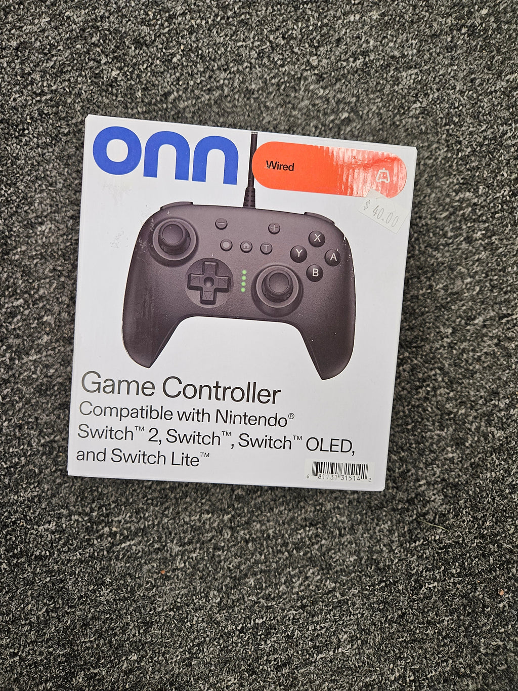 ONN Wired Game Controller Nintendo Switch