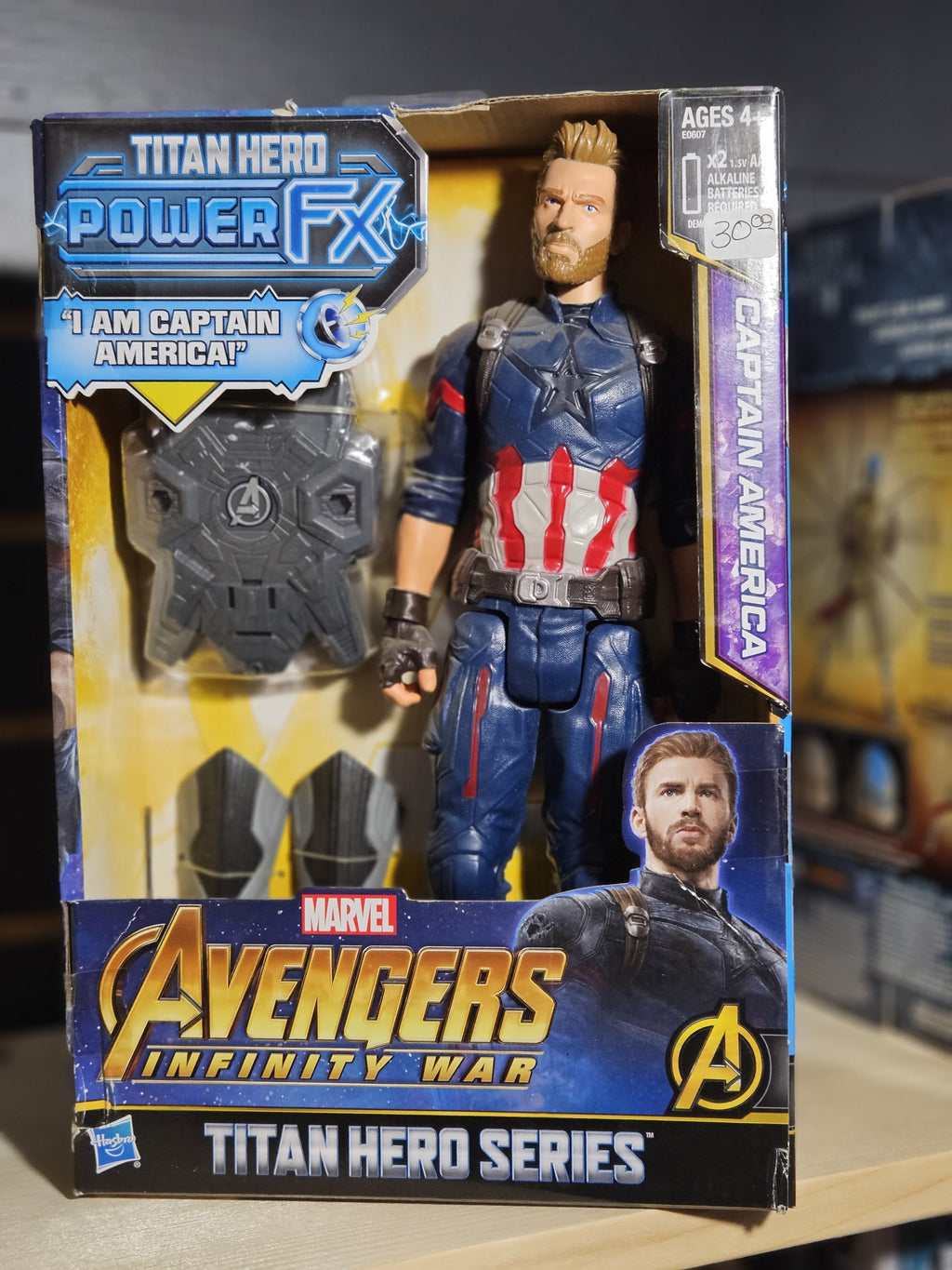 Marvel Avengers Infinity War Captain America Titan Hero Series Power FX Figure Hasbro