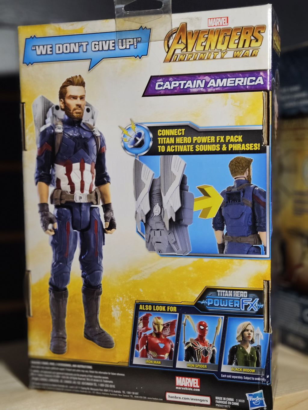 Marvel Avengers Infinity War Captain America Titan Hero Series Power FX Figure Hasbro