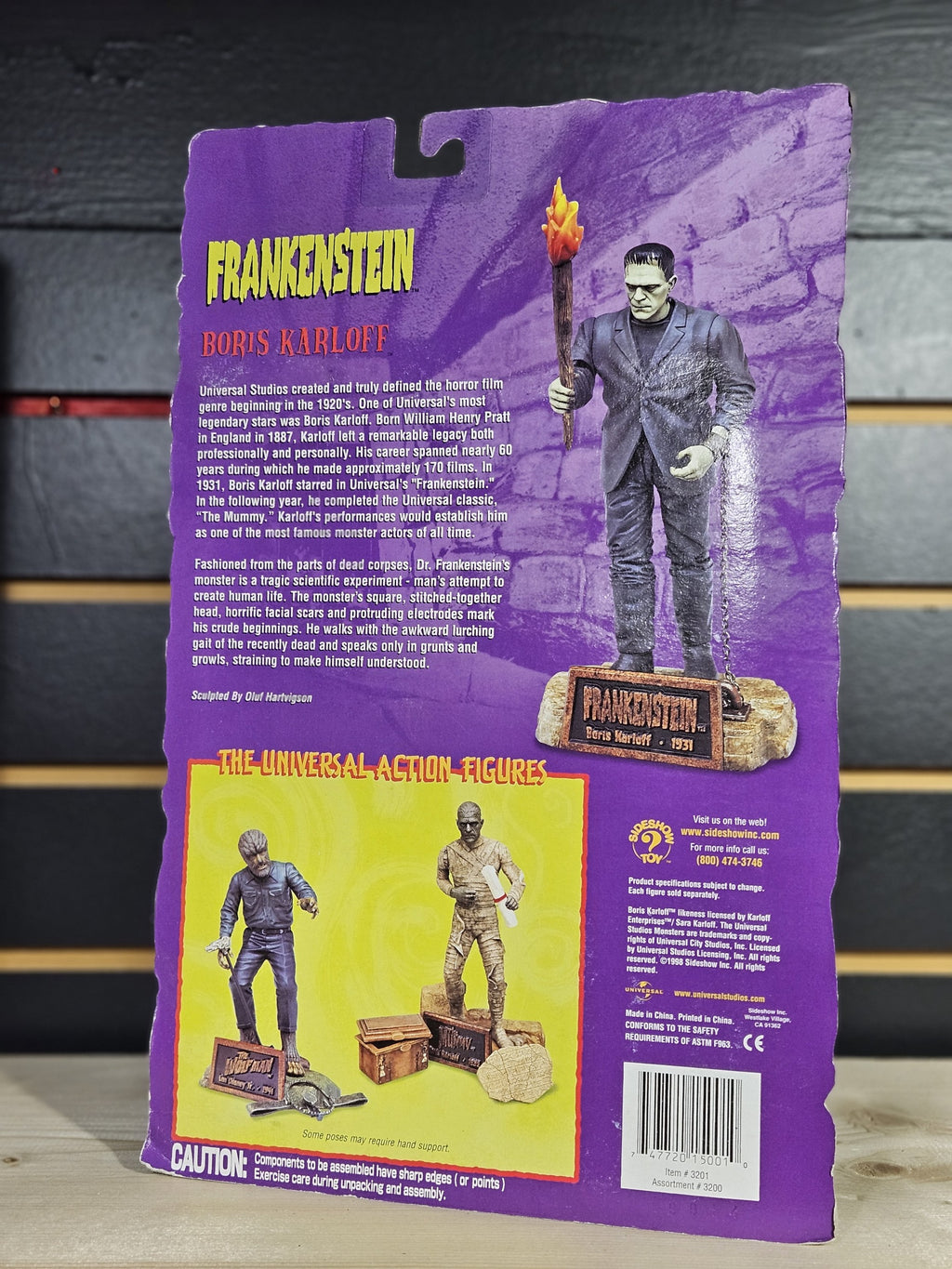 Universal Studios Monsters Sideshow Toy Series One Classic Edition Figure