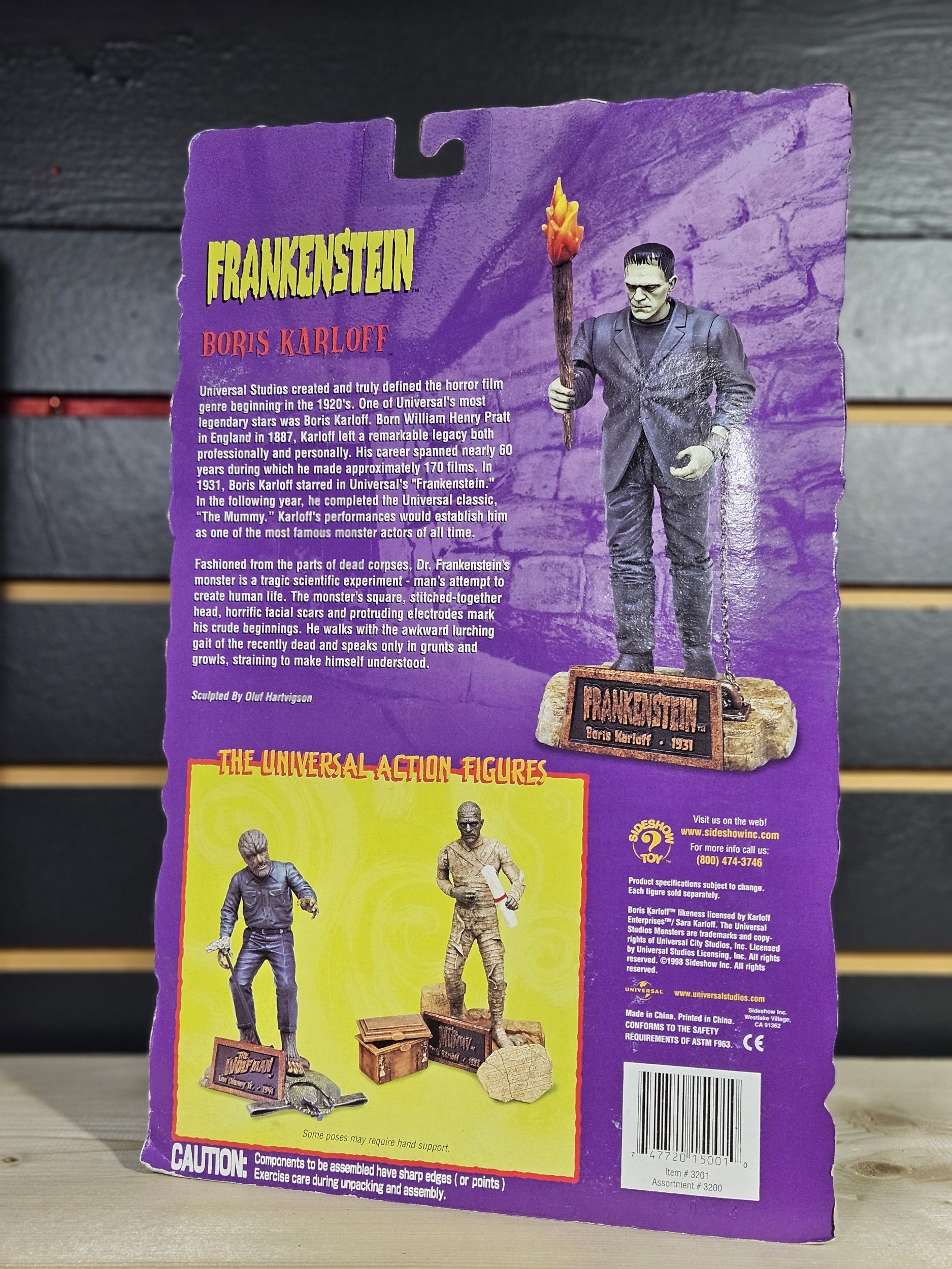 Universal Studios Monsters Sideshow Toy Series One Classic Edition Figure