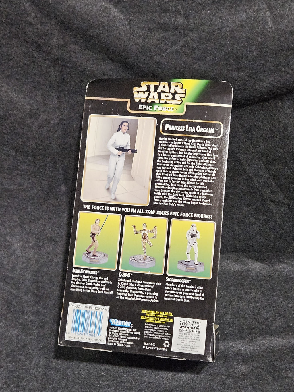 Star Wars Epic Force Princess Leia Organa Figure Kenner