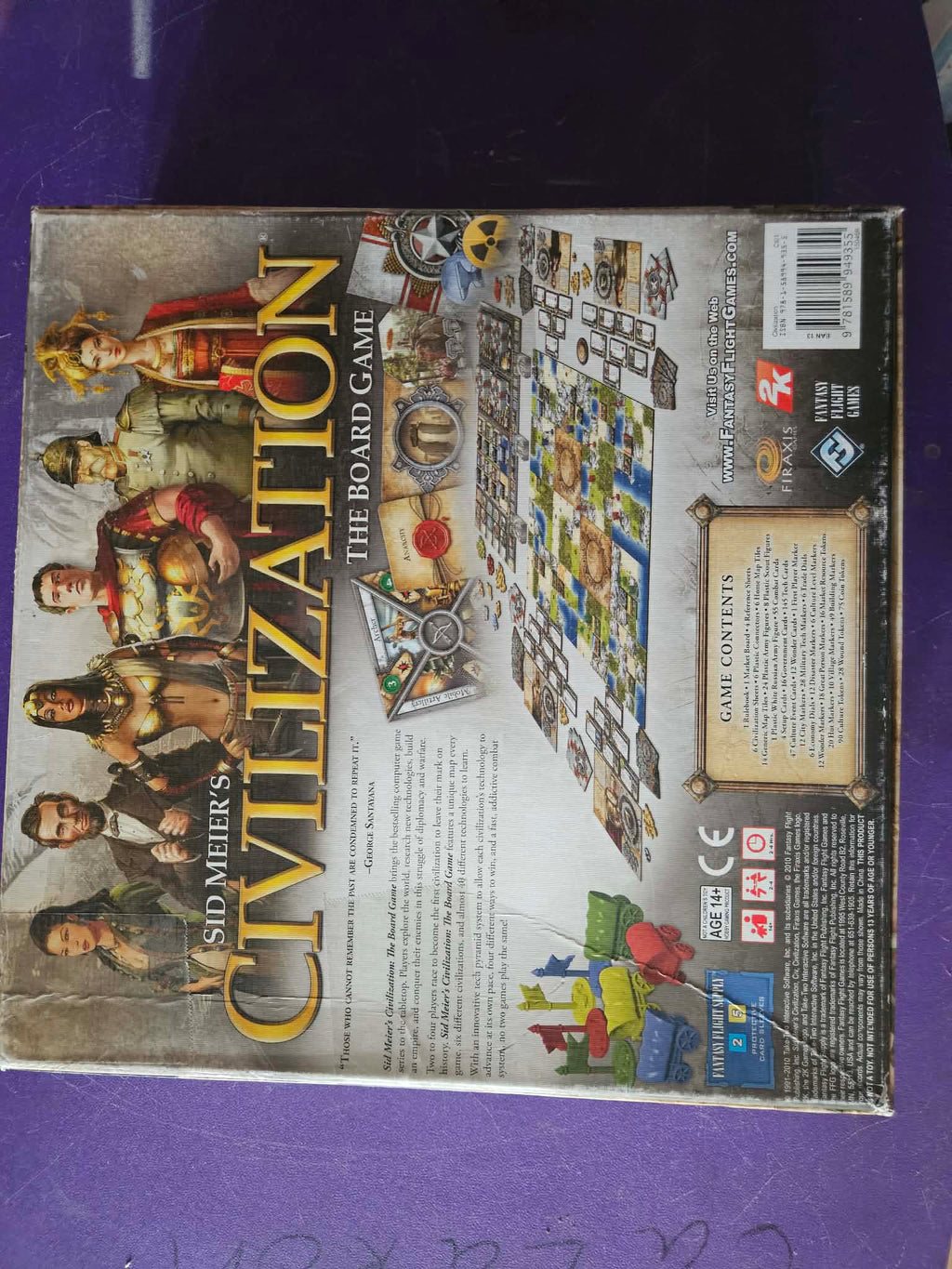 Sid Meier's Civilization: The Board Game - Back