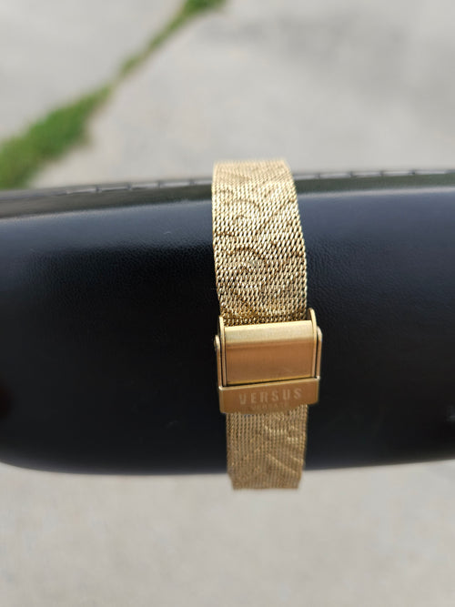 Authentic Versus Versace La Villette Gold Mesh Watch (With Warranty/CLG)