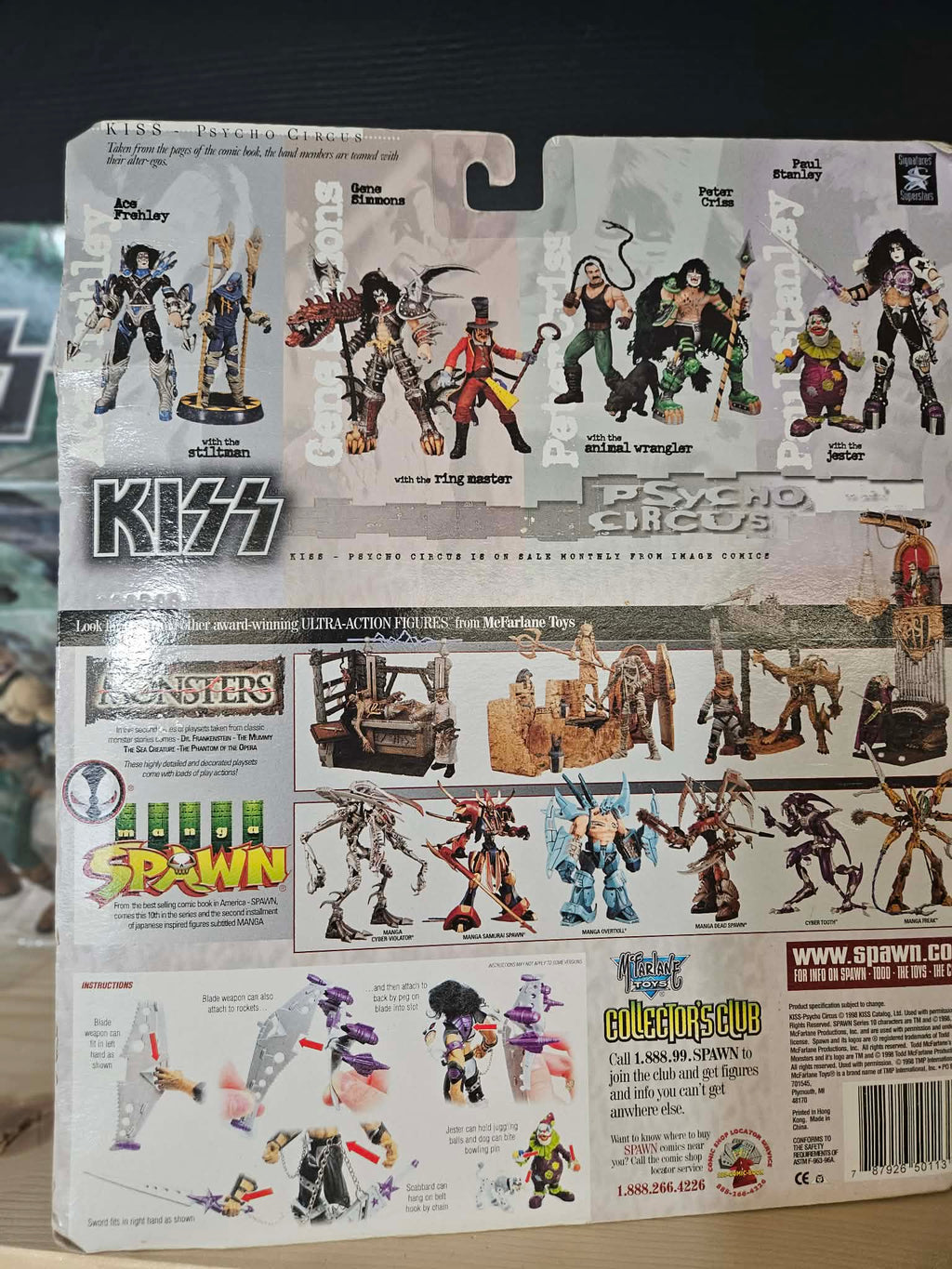 KISS Psycho Circus - Back Card