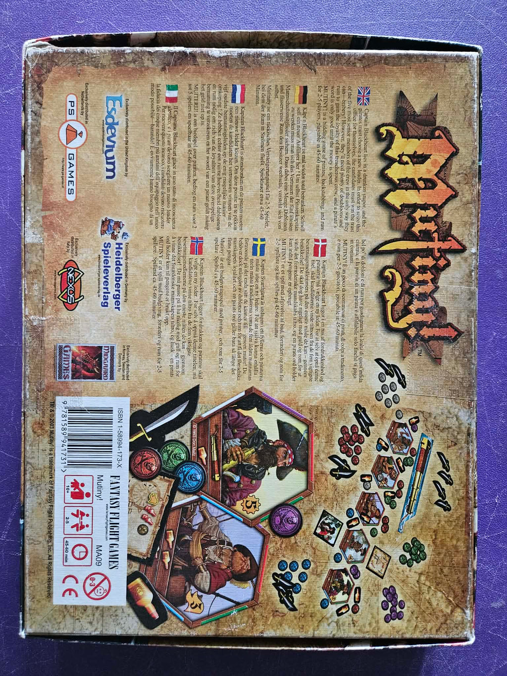 Mutiny! A Game of Rum and Riches - Back