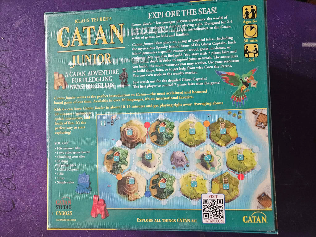 Catan Junior Board Game - Back