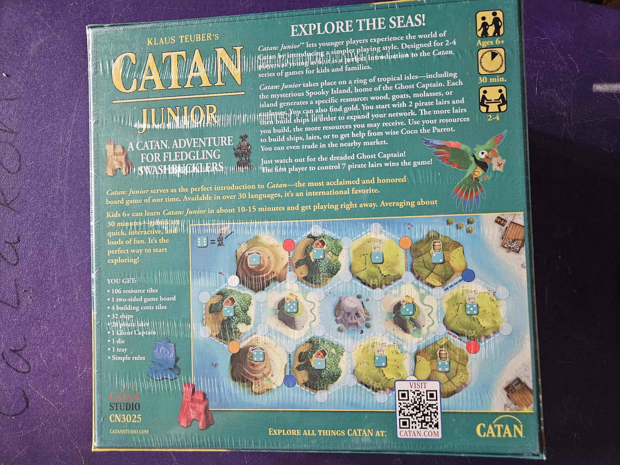 Catan Junior Board Game - Back